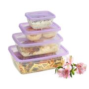 VIOLET Набор контейнеров FRESCO 4 в 1 250,500,1000,1750 мл (Лаванда) 4704136