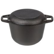 ГАРДАРИКА 1304-4 чугун 4,0л с крышкой-сковородой 22см