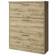 АНРЭКС DOORSET Тумба для обуви 3D. Цвет ДУБ НАВАРРА (2 уп.)