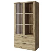 АНРЭКС DOORSET Шкаф с витриной 1V2S3N. Цвет ДУБ НАВАРРА (2 уп.)