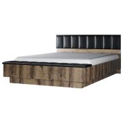 АНРЭКС JAGGER Кровать 160М с подъемником цвет Дуб монастырский /Черный (5 уп.)