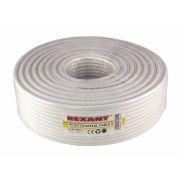 REXANT (01-2221) RG-6U, 75Ом, Cu/Al/Cu, 64%, 100м, INDOOR, белый