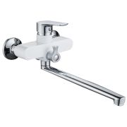 GOTA ROCIO G094763 Catalonia Смеситель д/ванны шар. с изливом F-30см. перекл.душа белый