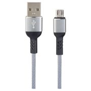 PERFEO (U4806) USB A вилка - Micro USB вилка, 2.4A, серый, 1 м, Micro Premium