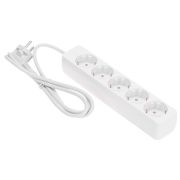 PROCONNECT (13-4211) 5 ГНЕЗД, 1,5М, 3Х0,75 ММ2, С/З, БЕЛЫЙ