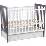 ФЕЯ Кровать детская Фея 328-01 белый-графит (1 кор)