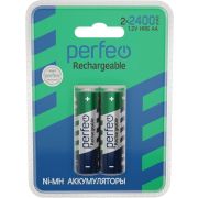 PERFEO (PF_C3010) AA2400MAH/2BL Аккумулятор Пластик