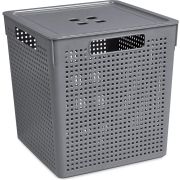 VIOLET Лофт 23 л с крышкой серая 6923118