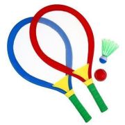 GALYGIN Набор для игры в мяч, 2 ракетки 70х36 см, мяч d.6, волан d.10 см, PVC, EVA, резина (136-027)