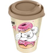 HOMVER IZI-GO с крышкой 420мл с декором (бежевый) 221133827/01