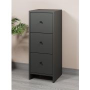 МЕБЕЛЬ-КОМПЛЕКС КВАДРО Комод 3Я-300 Антрацит/МК (1 кор.)