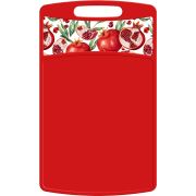HOMVER Bergamo Scarlet прямоугольная 335x220x4мм с декором (красный) 221148106/03