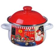 Кастрюля VETTA Повар эмалированная, 24см, 5,0л, индукция 894-441