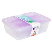 VIOLET Набор контейнеров FRESCO 3 в 1 500,1000,1750 мл (Лаванда) 4703136