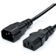 GOPOWER (00-00024537) C14 (m)-C13 (f) 1.8м ПВХ 0.75мм удлинитель черный (1/10/100)