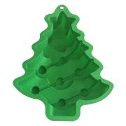 Форма для выпечки силиконовая «Новогодняя ель» 18,5x15x2,6см VL2-94